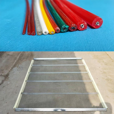 Độ nóng Kích thước 3mm X 5mm Polyurethane Screen Mesh Với Stainless Steel Wire bên trong