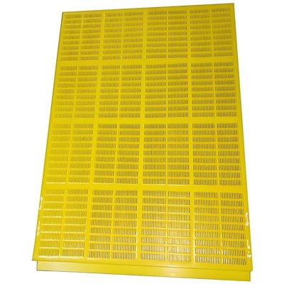 Tấm lưới sàng polyurethane màu vàng 30mm cho phân tách khoáng sản trong khai thác