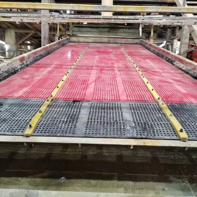 Khu vực khai thác mỏ màn hình rung cao su màn hình tấm 40 * 10mm đáng tin cậy