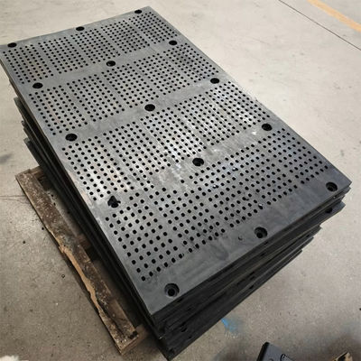 Màu đen tuyệt vời cao su màn hình tấm 40 * 8mm cho màn hình rung công nghiệp
