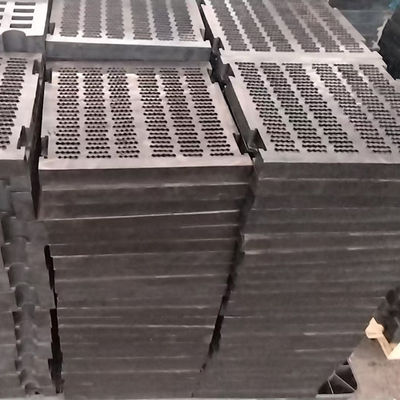 Các tấm màn hình cao su có lỗ điều chỉnh cho màn hình rung cụ thể của khai thác mỏ