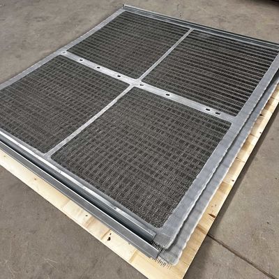 Màn hình sợi thép công nghiệp với tăng cường cạnh PU 46-76,4% Vùng mở
