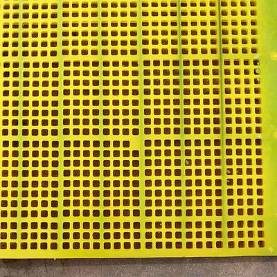 Tấm màn hình Polyurethane đúc mở 600x600mm WS 85 chống mài mòn Lắp đặt bu lông để khử nước đồng